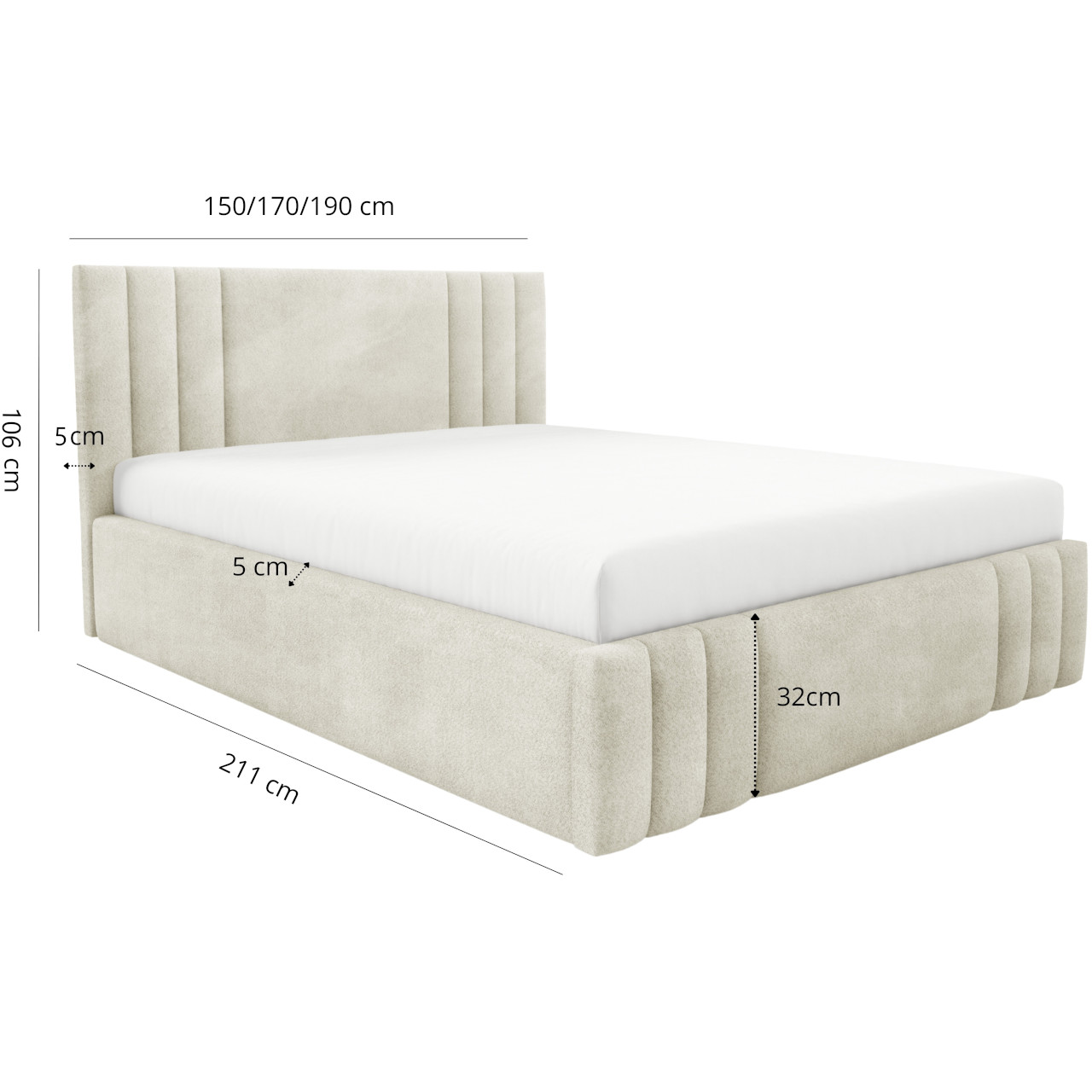 Łóżko tapicerowane HADAR 180x200 #personalizuj - obrazek 6