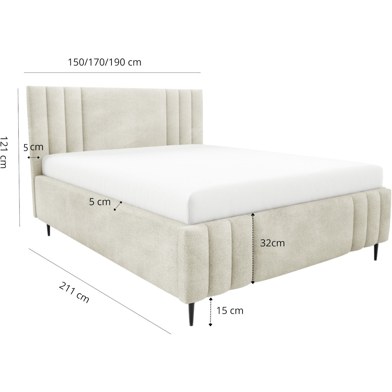 Łóżko tapicerowane HADAR N 180x200 #personalizuj - obrazek 6