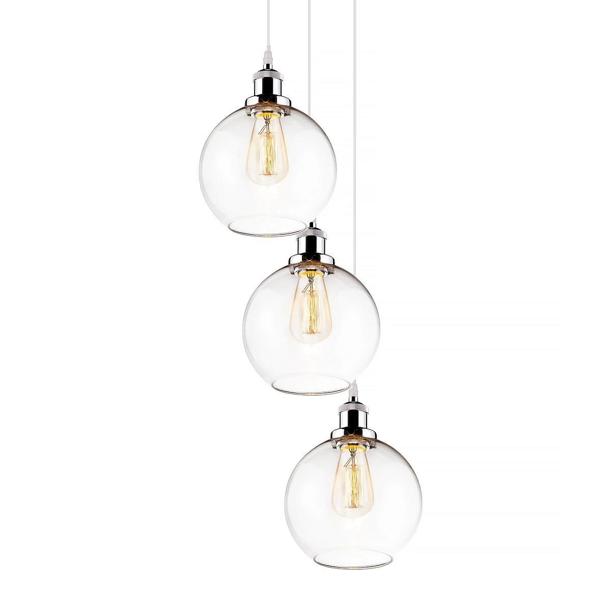 NY Loft No.2 CH/CO Szklany Żyrandol - obrazek 3