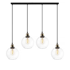 NY Loft No.2 CL4 Szklany Żyrandol