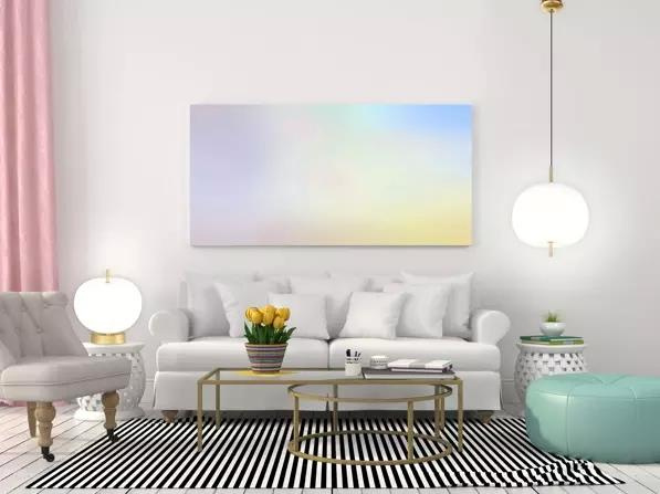 Złota lampa stołowa LED Apple T - obrazek 6