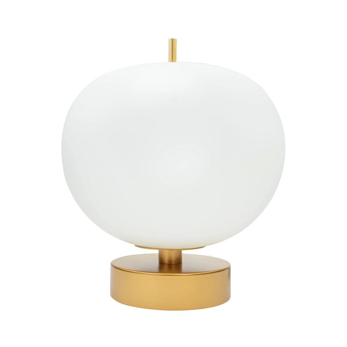 Złota lampa stołowa LED Apple T - obrazek 9
