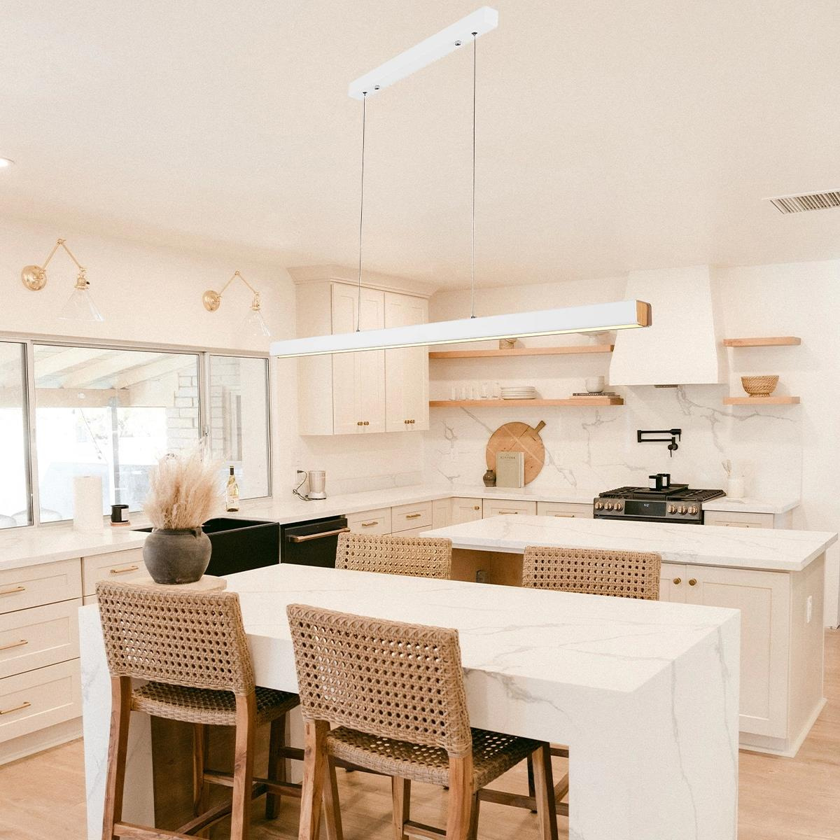 Lampa wisząca Linear 120cm biała 4k - obrazek 4