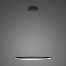Lampa wisząca Ledowe Okręgi No.1 40cm3k 21W czarna
