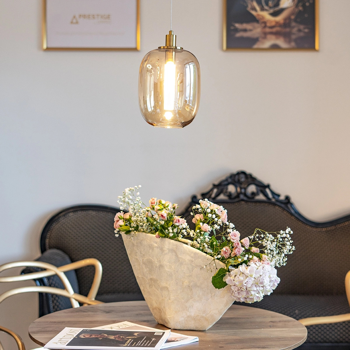 Lampa wisząca - Polar bursztynowy - obrazek 6