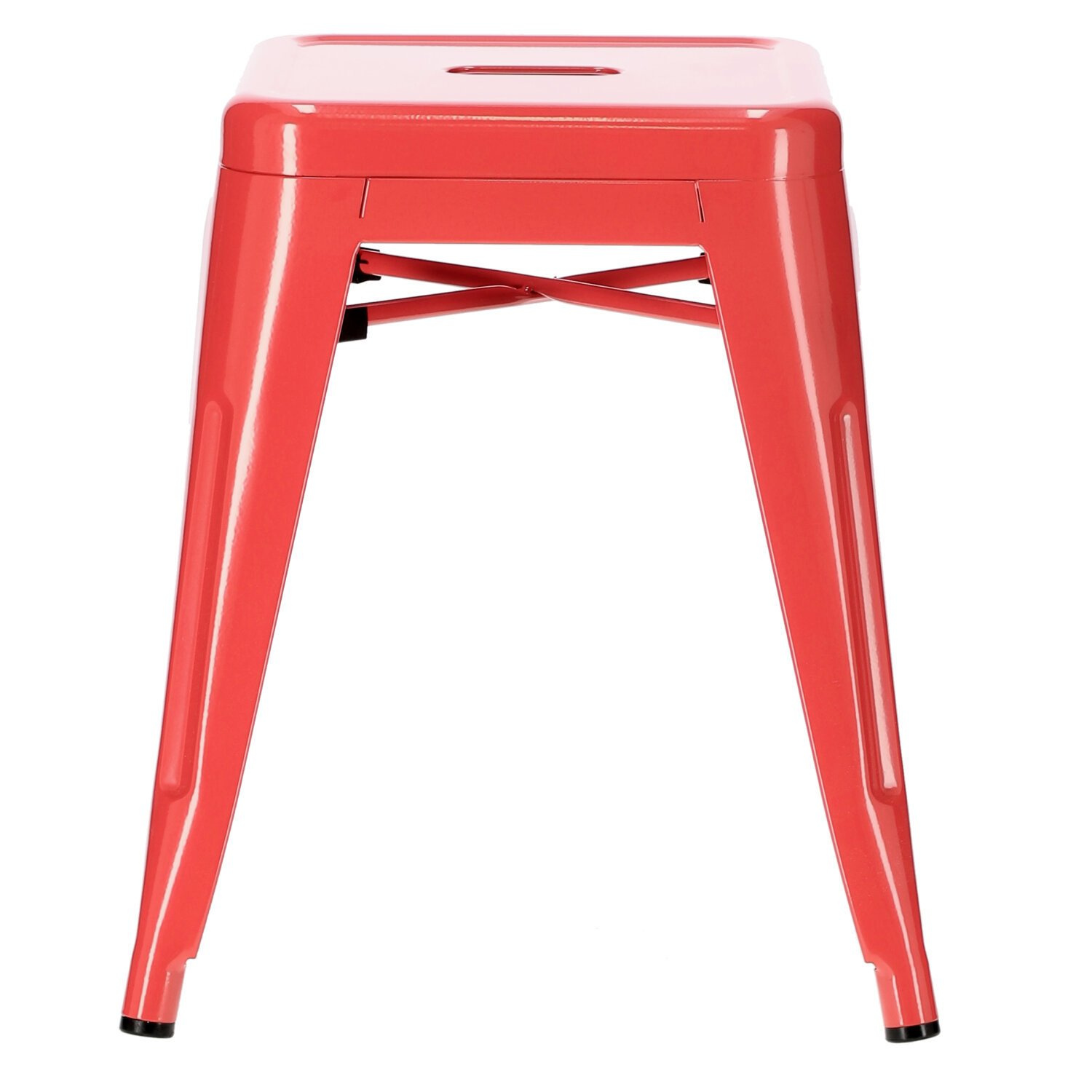 Stołek Paris czerwony inspirowany Tolix ( Rozmiar: uniwersalny ) - obrazek 4