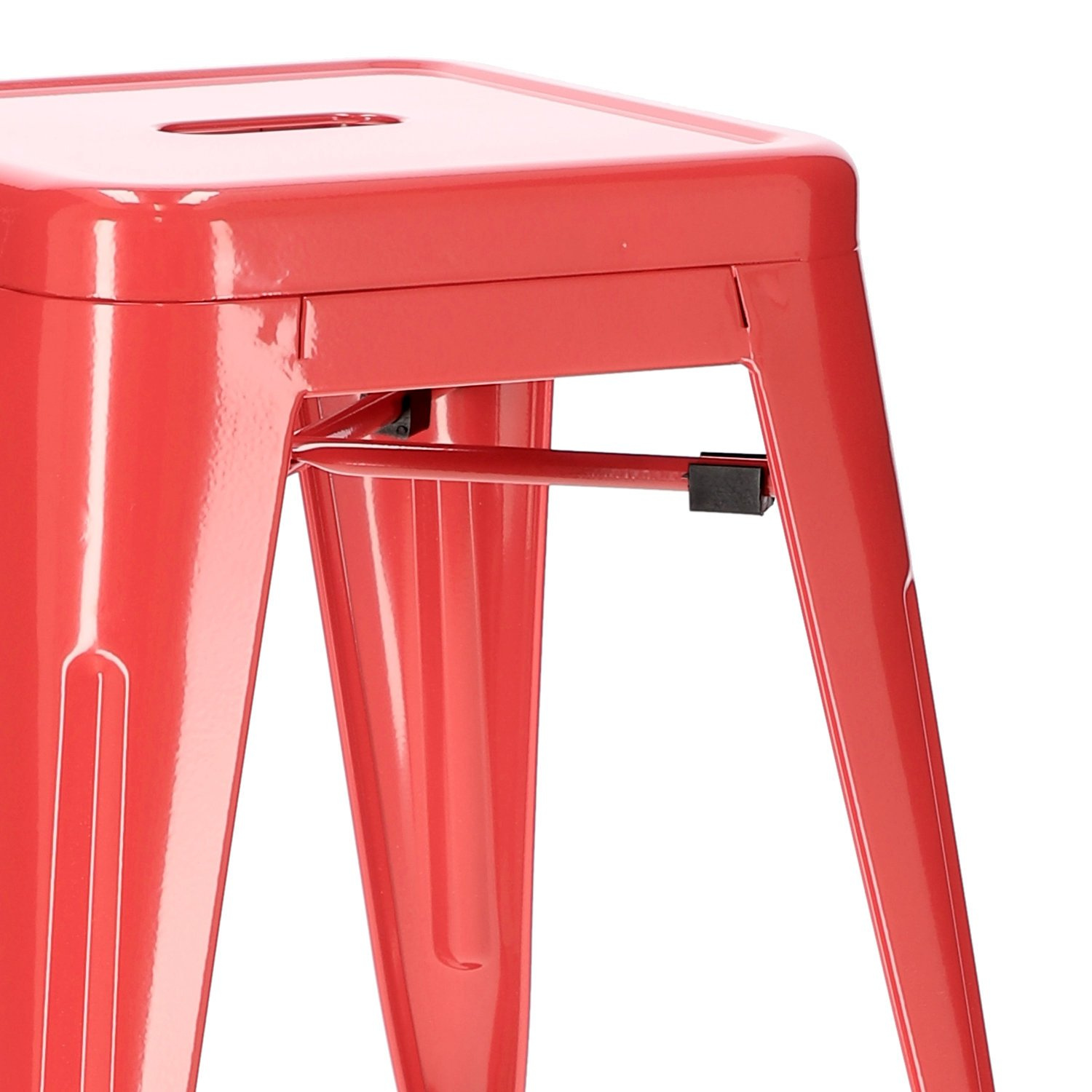Stołek Paris czerwony inspirowany Tolix ( Rozmiar: uniwersalny ) - obrazek 6