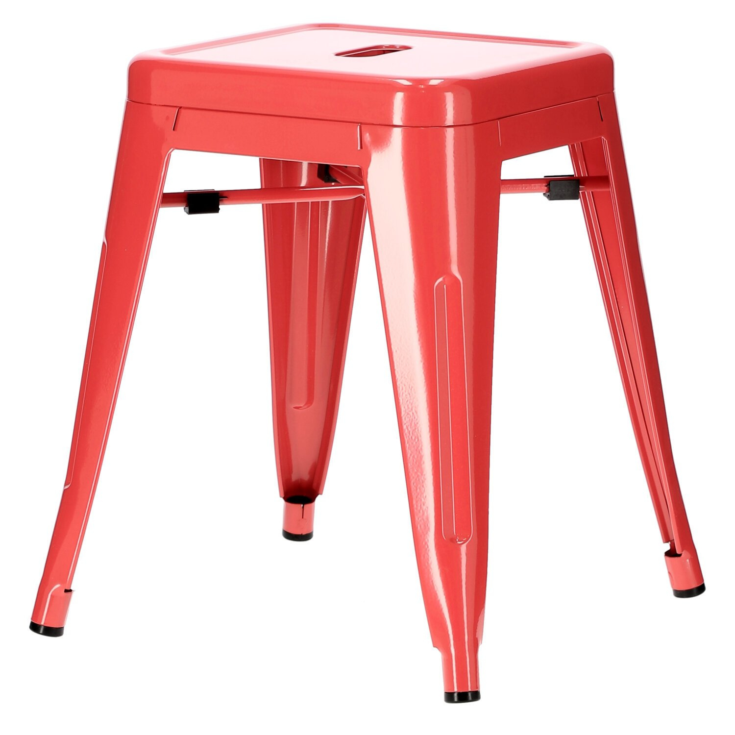 Stołek Paris czerwony inspirowany Tolix ( Rozmiar: uniwersalny ) - obrazek 7