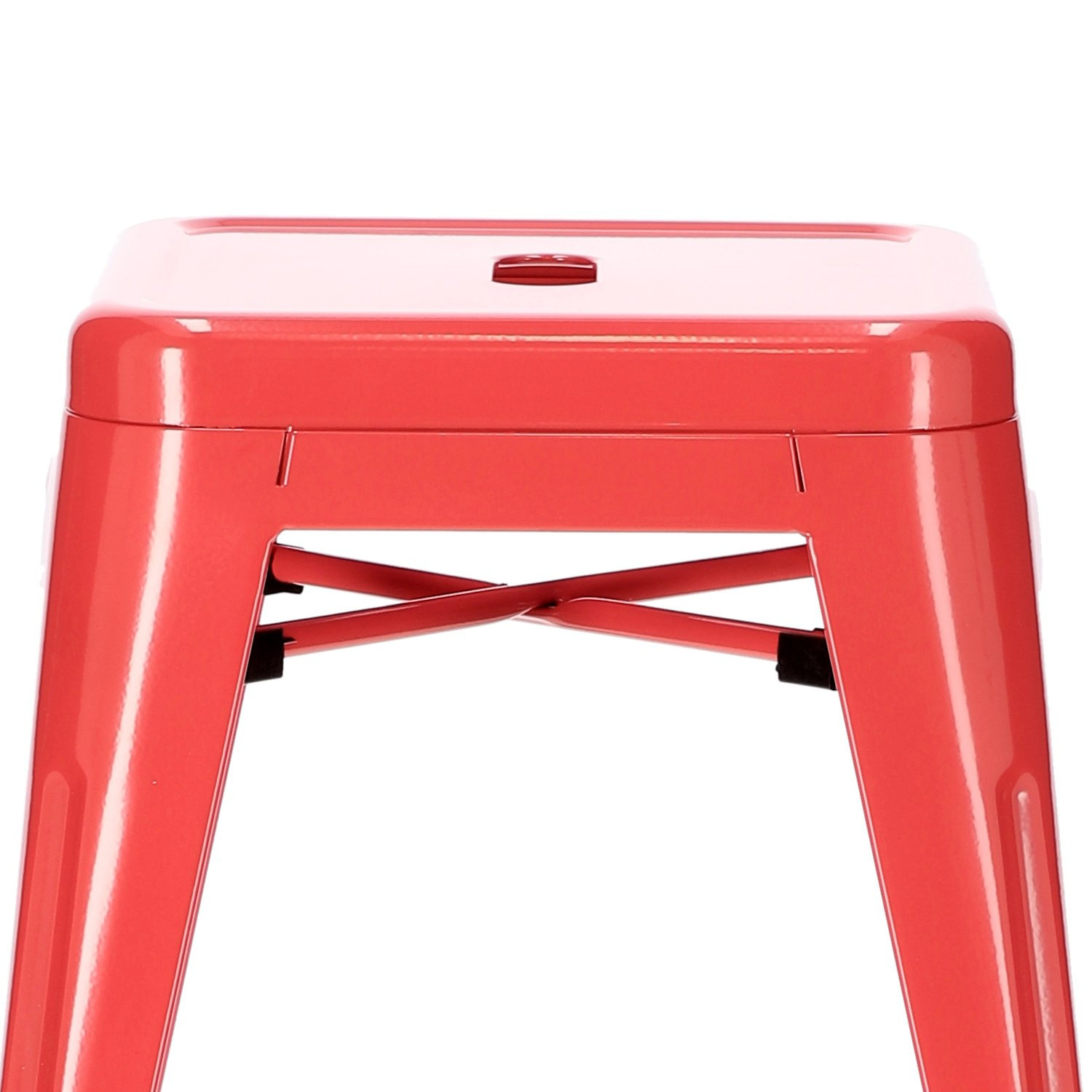 Stołek Paris czerwony inspirowany Tolix ( Rozmiar: uniwersalny ) - obrazek 9