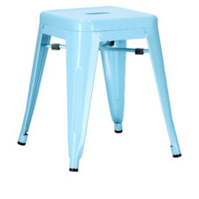 Stołek Paris niebieski inspirowany Tolix ( Rozmiar: uniwersalny )