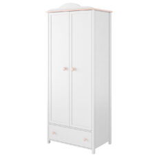 Szafa 2D biały/różowy LUNA LN01