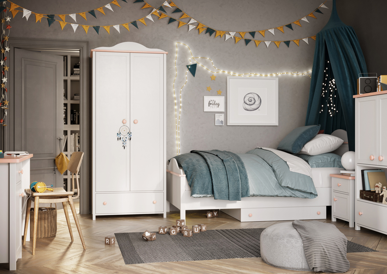 Toaletka biały/różowy LUNA LN06 - obrazek 7