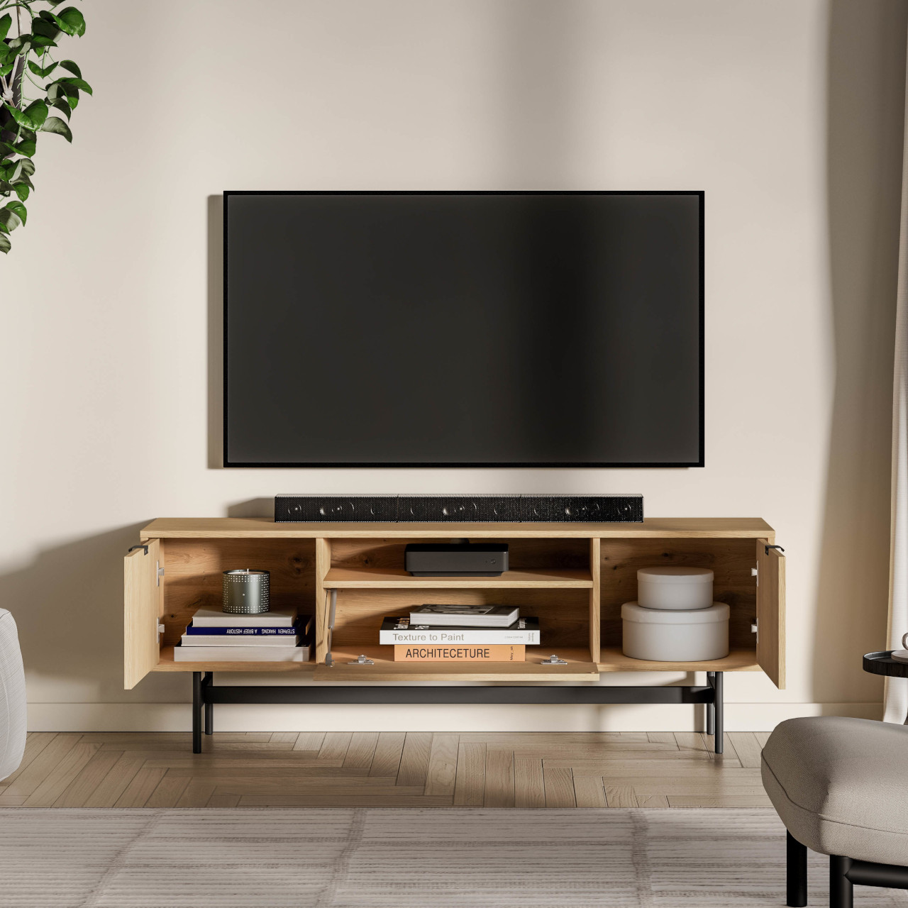 Komoda RTV SARGAS 06 dąb mavelie - obrazek 7