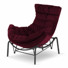 Fotel Hoor Bujany XZ Bordowy (SWAN-14) Czarna