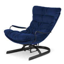 Fotel Lidingo bujany XZ Granatowy (SWAN-08) Czarna