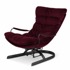 Fotel Lidingo bujany XZ Bordowy (SWAN-14) Czarna
