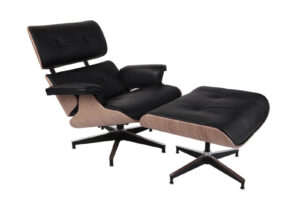 Fotel Vip z podnóżkiem czarny/natural oak/standard base ( Rozmiar: uniwersalny )