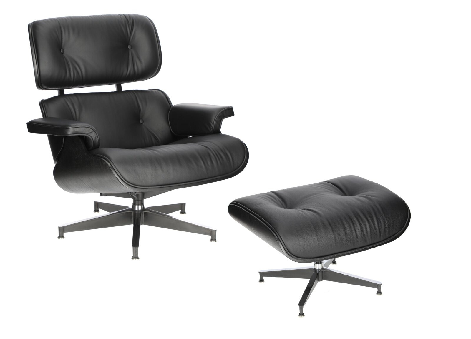 Fotel Vip z podnóżkiem czarny/czarny ( Rozmiar: uniwersalny ) - obrazek 5