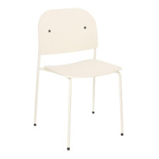 Krzesło Ravio nowoczesne z tworzywa biało‑kremowe do jadalni i kuchni ( Rozmiar: uniwersalny )