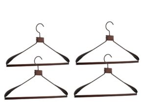 Zestaw 4 wieszaków SHP SOLID czarny