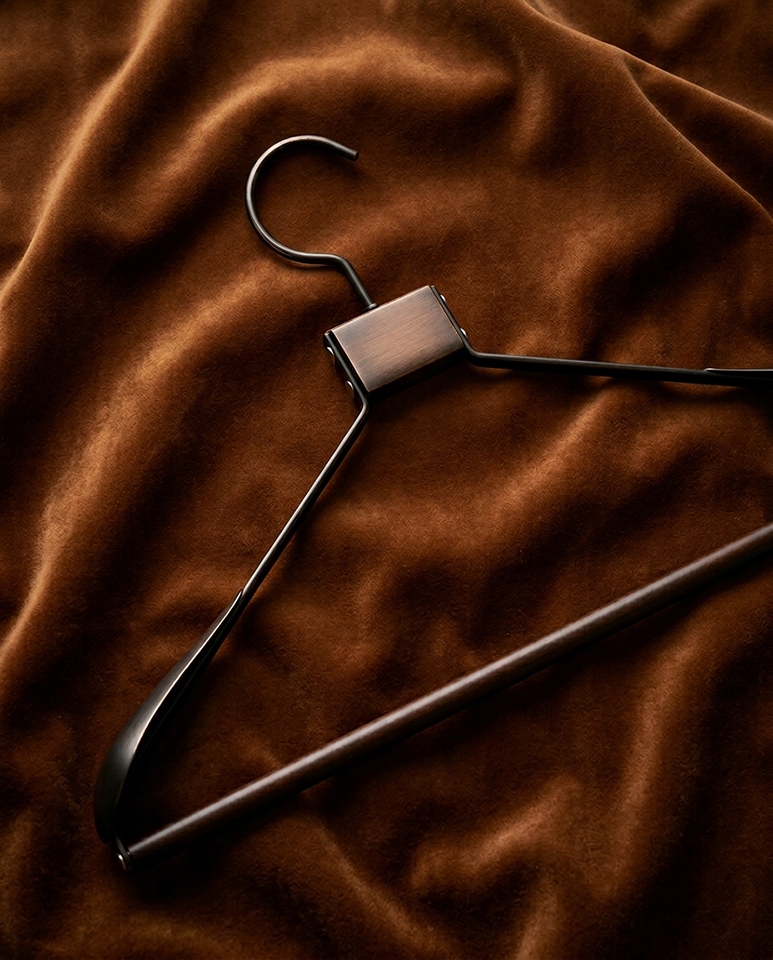 Zestaw 4 wieszaków SHP SOLID czarny - obrazek 7