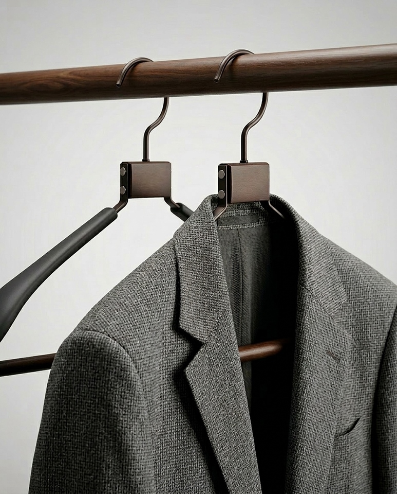 Zestaw 4 wieszaków SHP SOLID czarny - obrazek 8