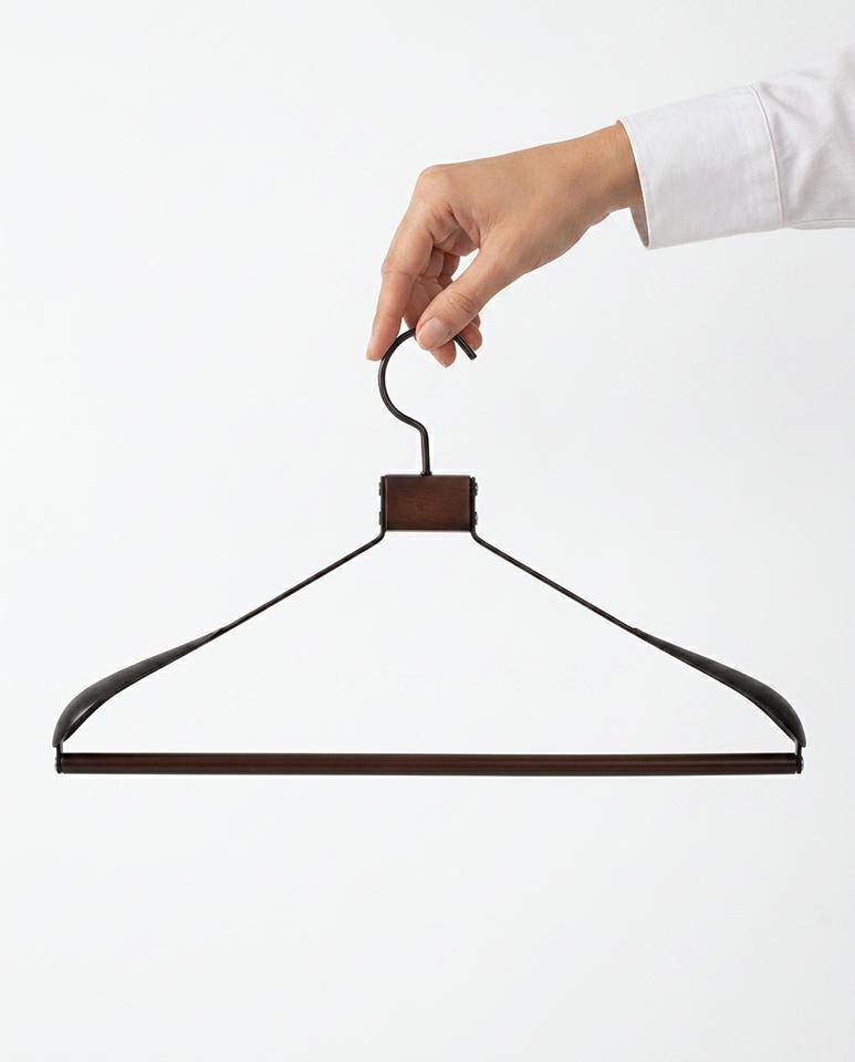 Zestaw 4 wieszaków SHP SOLID czarny - obrazek 9