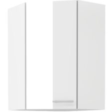 Szafka górna narożna 60 LAURA 53 biały połysk