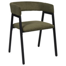 Krzesło Scott oliwkowa zieleń/czarne sztruks ( Rozmiar: uniwersalny )