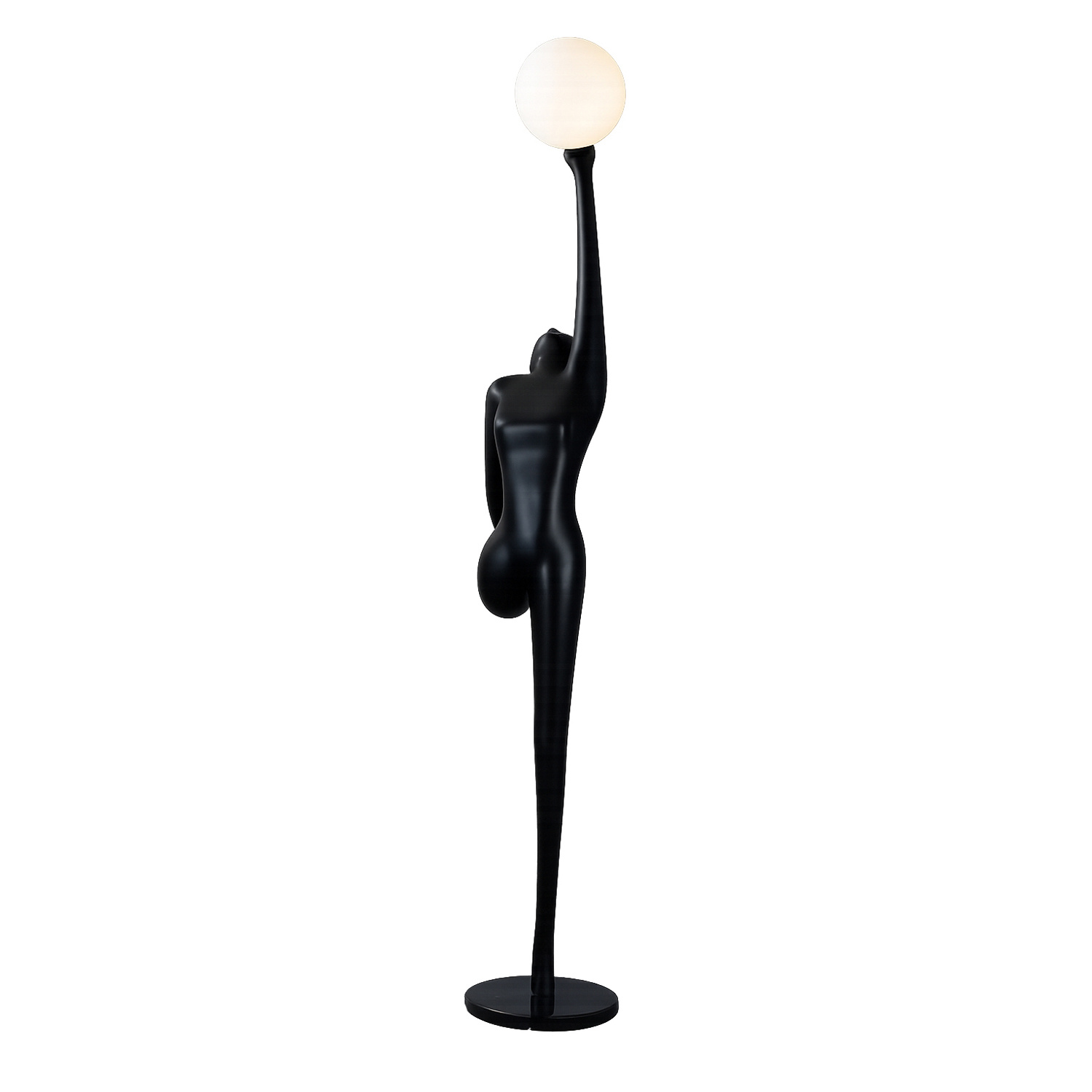 Lampa podłogowa WOMAN BALLERINA czarna 210 cm - obrazek 5