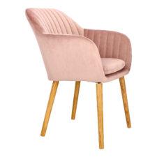 Krzesło Emilia Velvet dusty rose ( Rozmiar: uniwersalny )