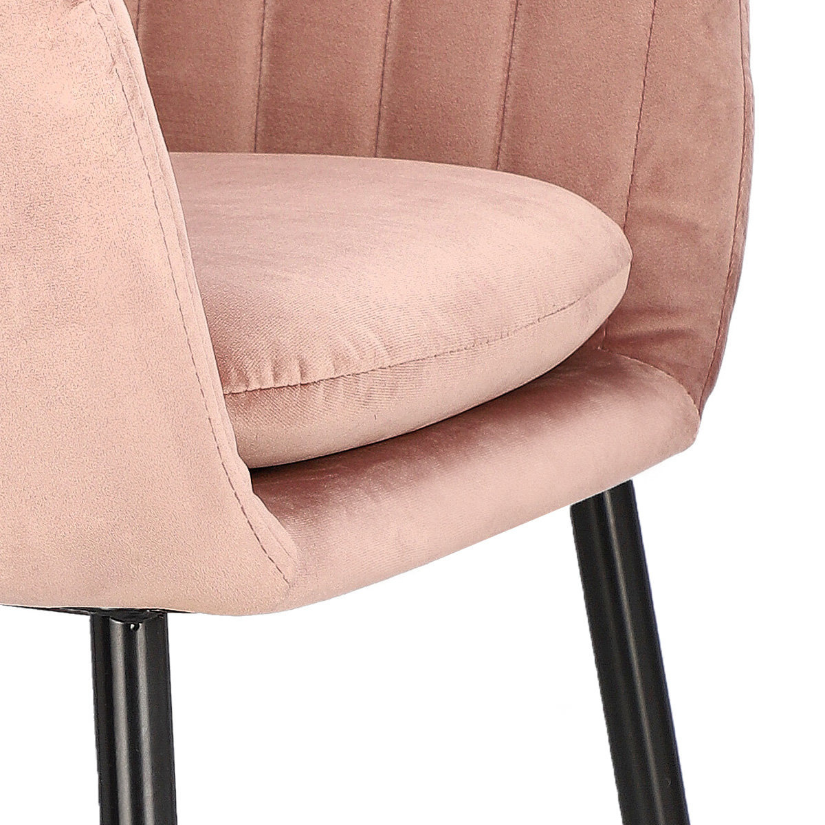Krzesło Emilia Velvet dusty rose/black ( Rozmiar: uniwersalny ) - obrazek 6