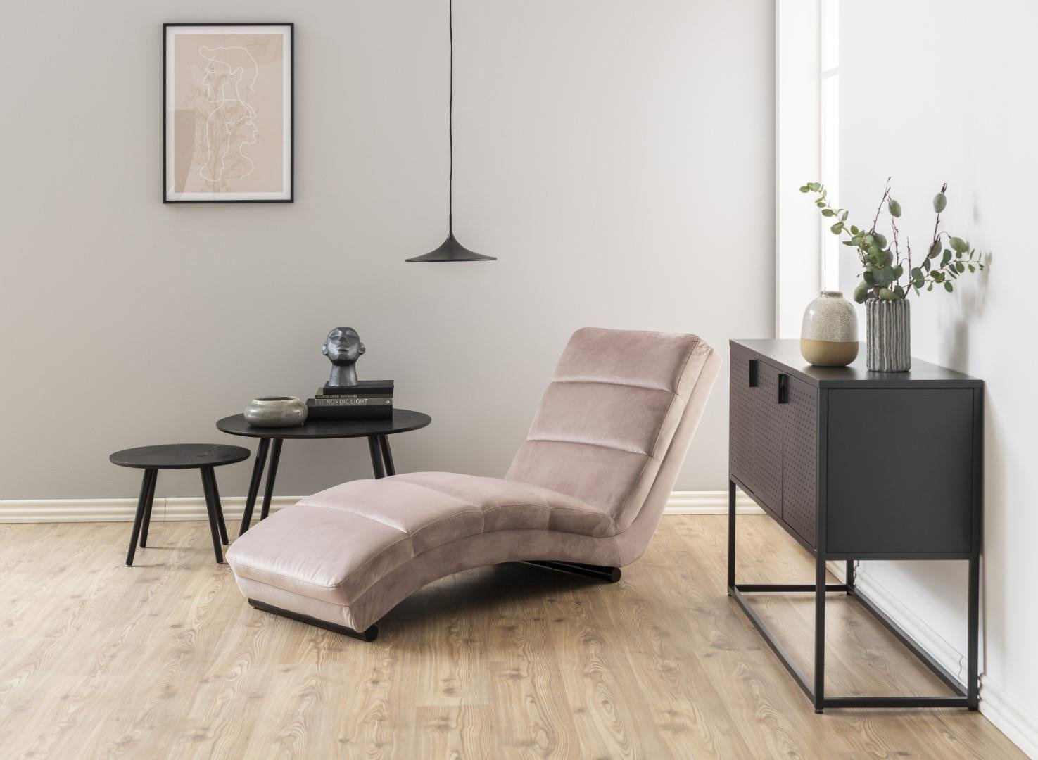 Szezlong Slinky VIC Dusty rose - obrazek 3