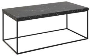 Stolik Barossa 110x55cm czarny marmur ( Rozmiar: uniwersalny )