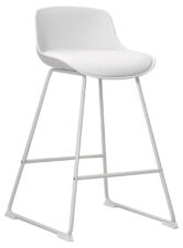 Stołek barowy Tina low White PU ( Rozmiar: uniwersalny )