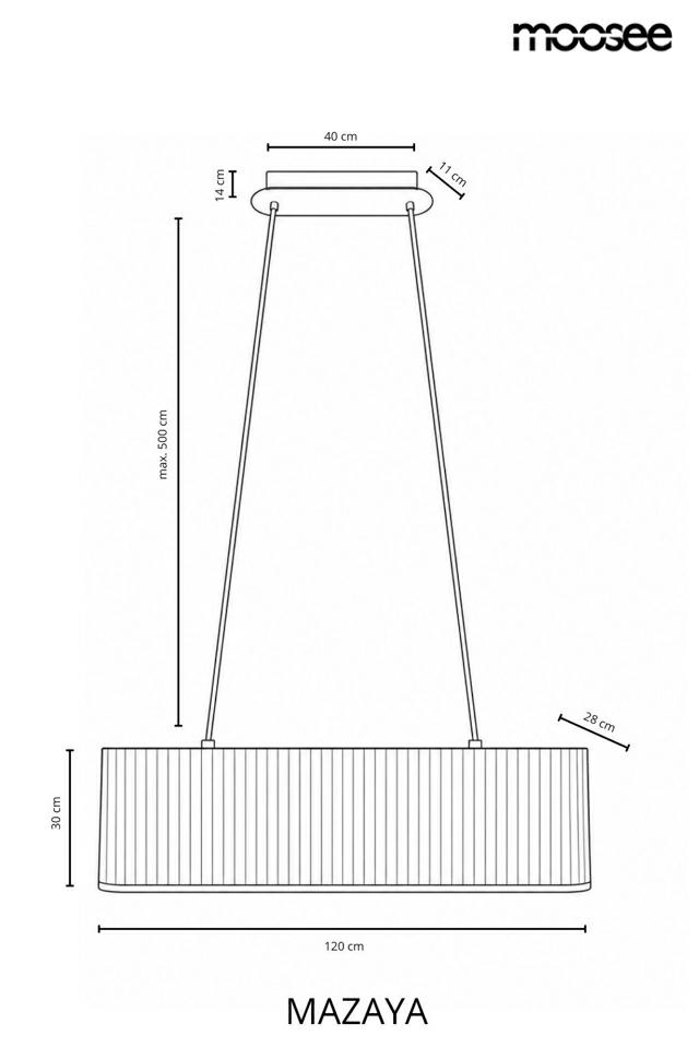 MOOSEE lampa wisząca MAZAYA biała - obrazek 14
