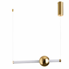 Lampa wisząca O-LINE 63 - LED, 63 cm, złoty połysk