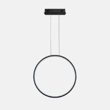 Lampa wisząca Ledowe Okręgi No.1 X 60cm czarna 3k ściemnialna DALI