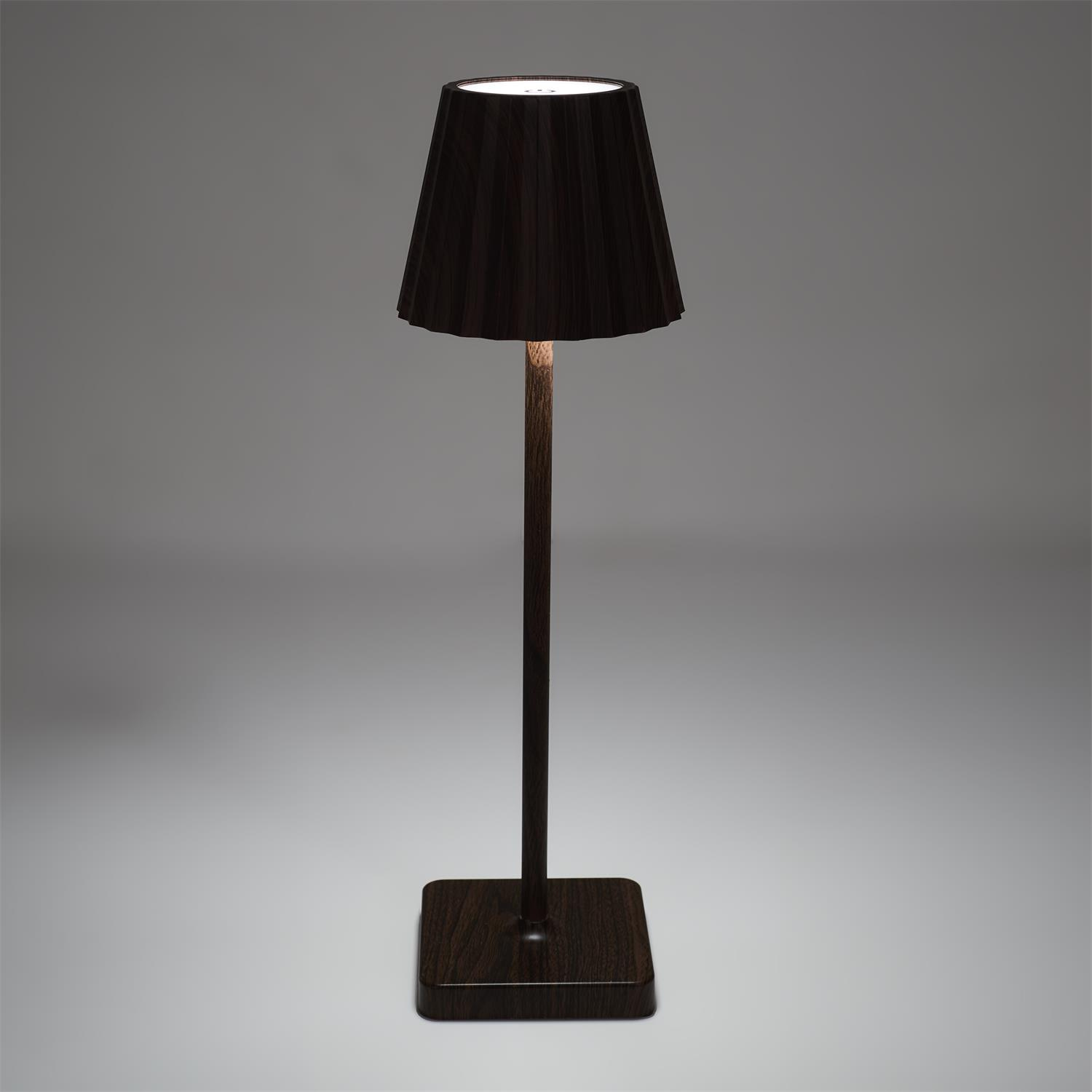 Lampka nocna Blanca LED dotykowa brązowa do sypialni ze ściemniaczem - obrazek 6