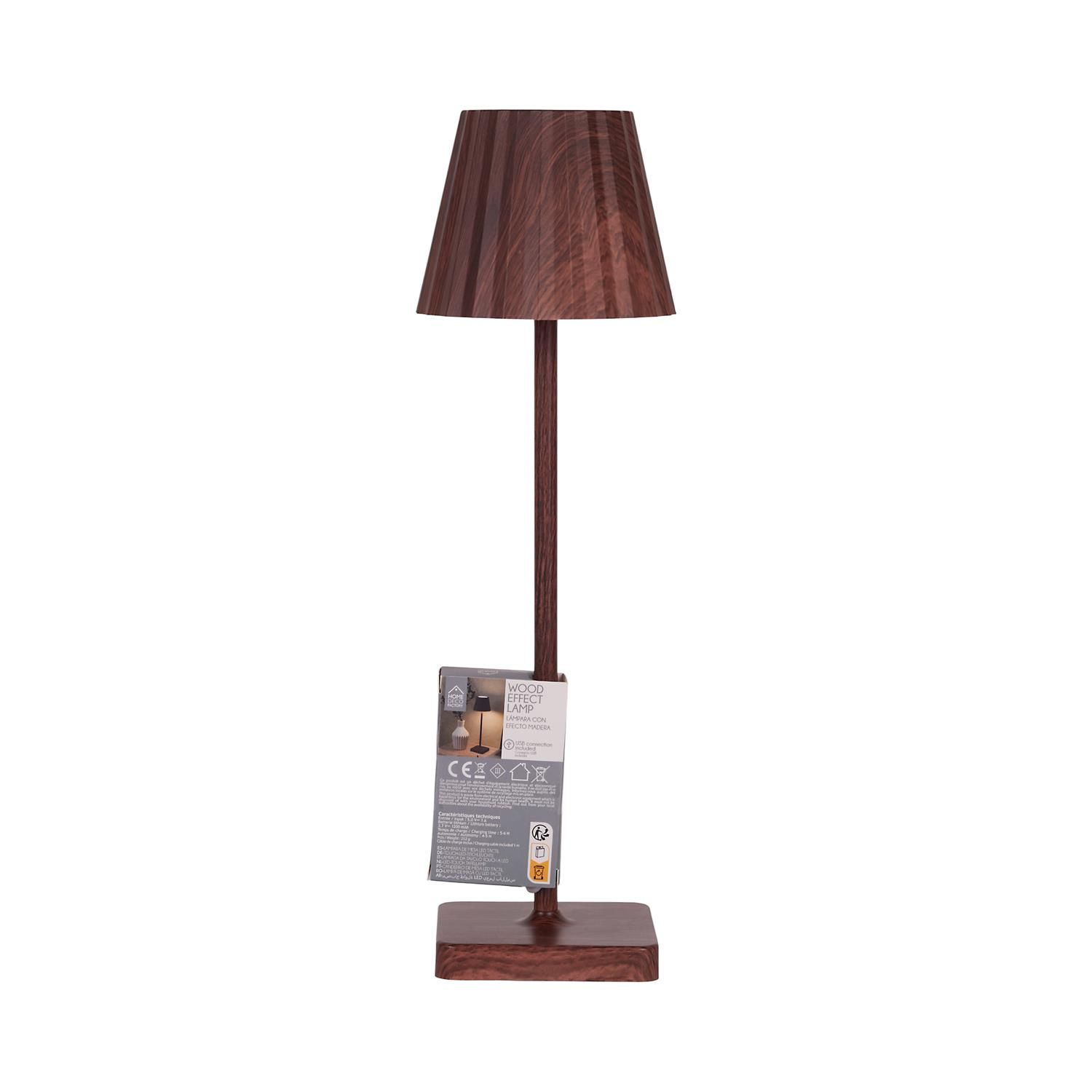 Lampka nocna Blanca LED dotykowa brązowa do sypialni ze ściemniaczem - obrazek 13
