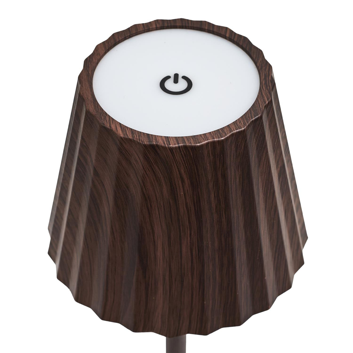 Lampka nocna Blanca LED dotykowa brązowa do sypialni ze ściemniaczem - obrazek 15