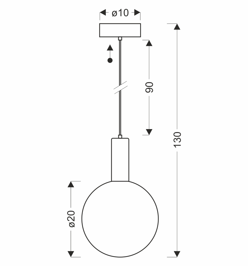 TESTA lampa wisząca beżowy 1x10W G9 klosz biały - obrazek 5