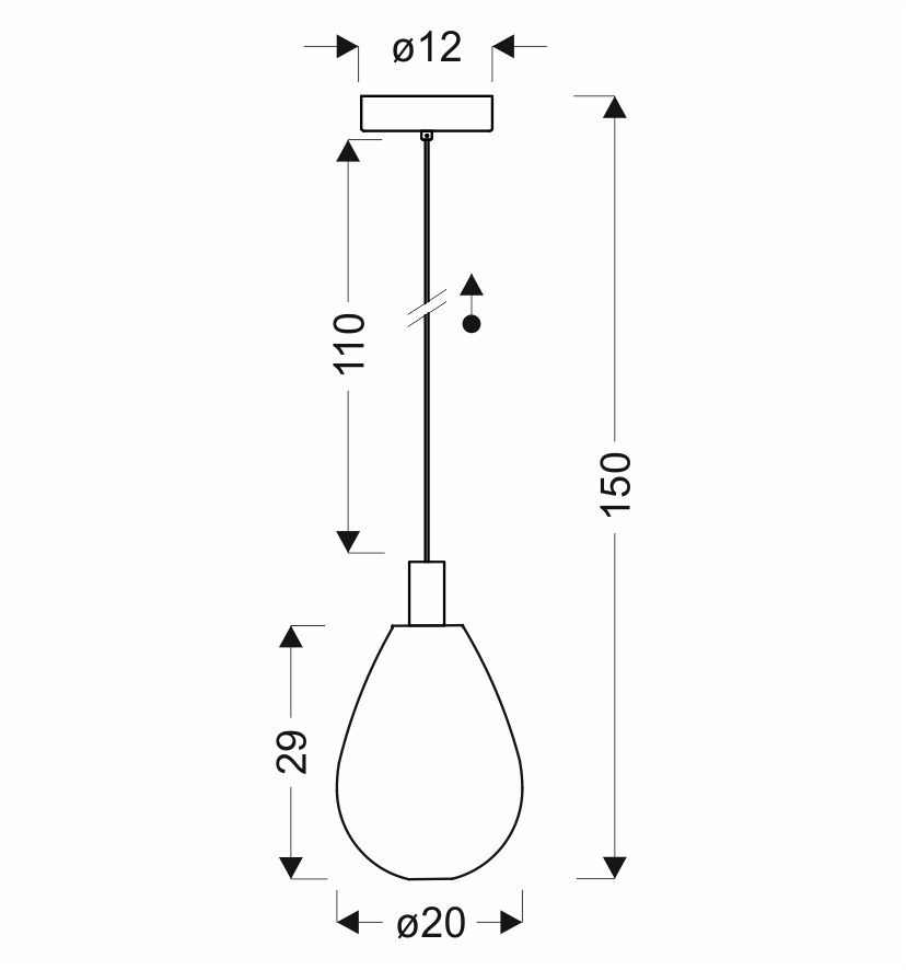 DENSO 20 lampa wisząca czarny 1x5W G9 klosz miedziany - obrazek 6