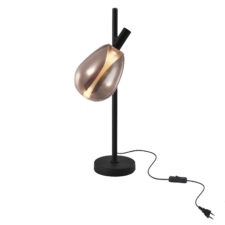 DENSO 26 lampka stołowa czarny 1x10W G9 klosz miedziany