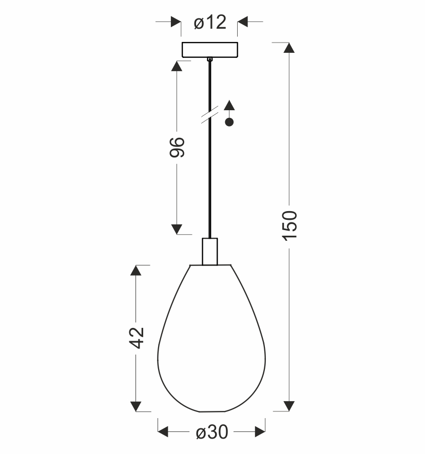 DENSO 30 lampa wisząca czarny 1x10W GU10 klosz dymiony - obrazek 6