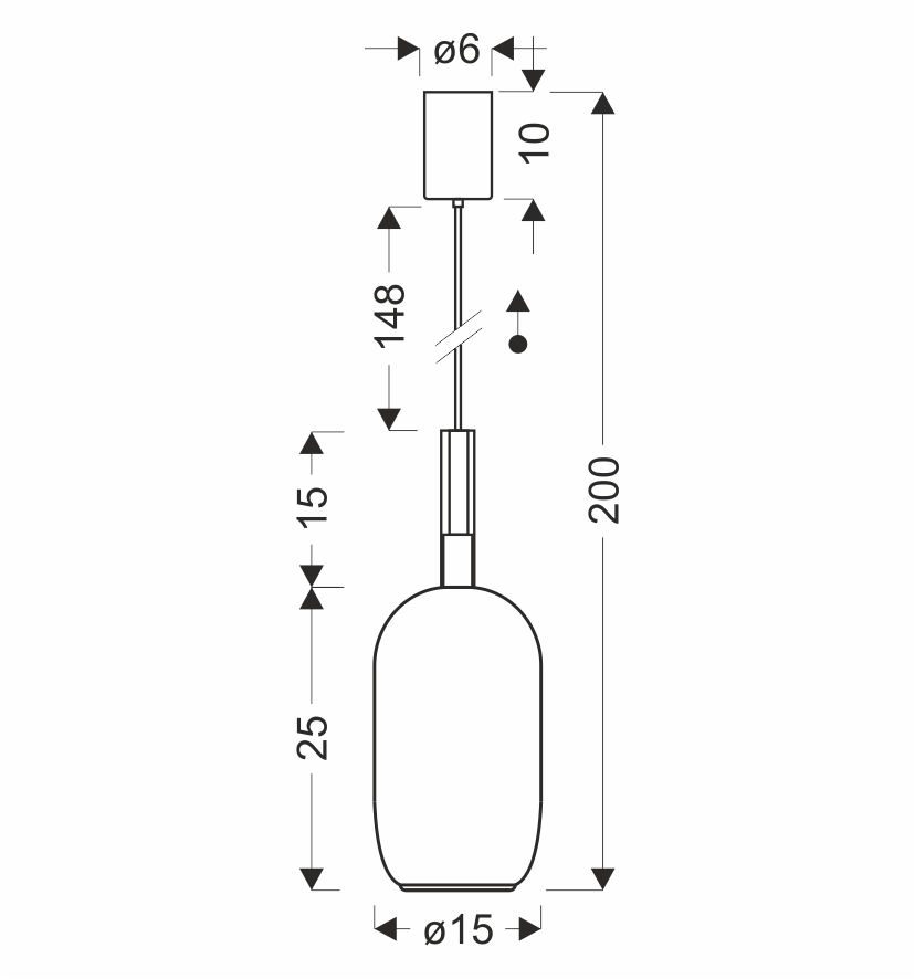 BUENO lampa wisząca czarny 1x9W GX53 klosz bezbarwny+bursztynowy - obrazek 6