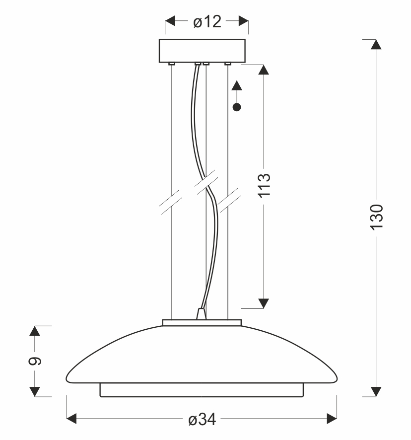 OMBRE 34 lampa wisząca satynowy złoty 1x10W GX53 klosz dymiony+biały - obrazek 5