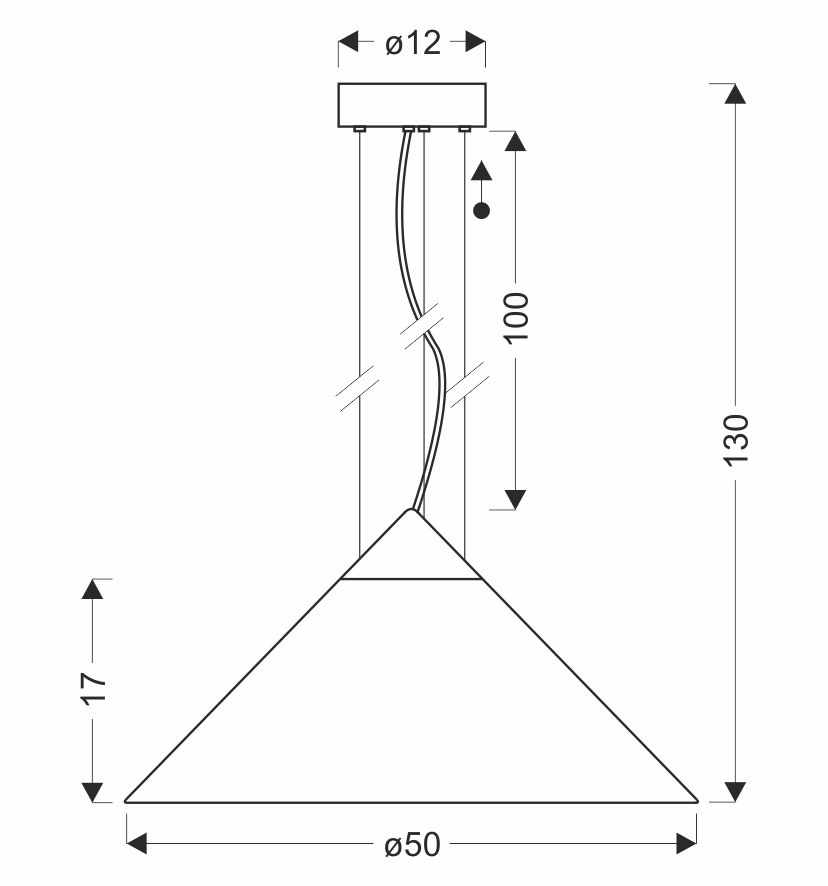 PRESTO 50 lampa wisząca satynowy złoty 1x10W GX53 klosz dymiony+biały - obrazek 5