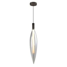 NORDIC lampa wisząca czarny 1x5W G9 klosz bezbarwny