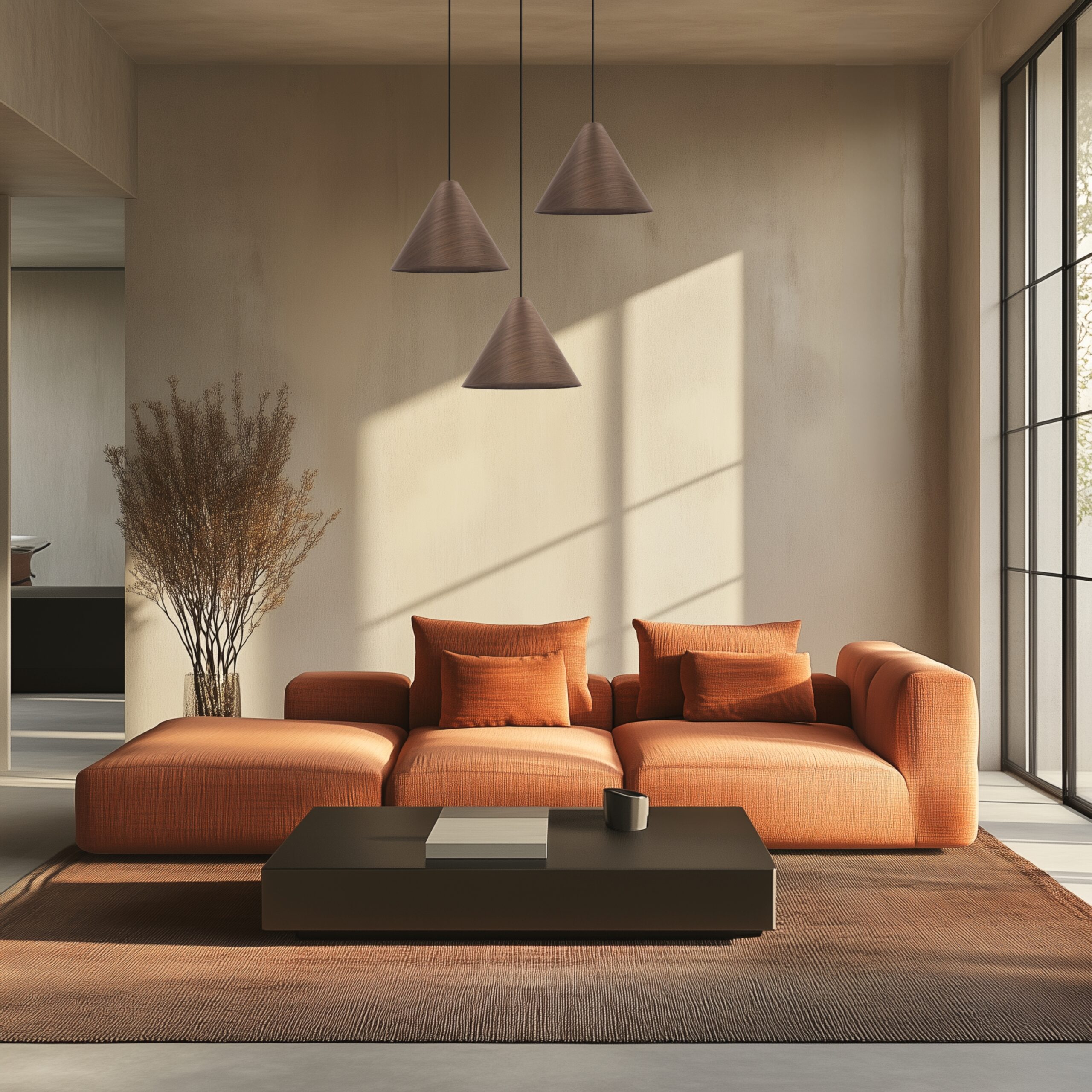 CONO lampa wisząca 33 czarny 1x40W E27 abażur fornir mahoniowy - obrazek 4